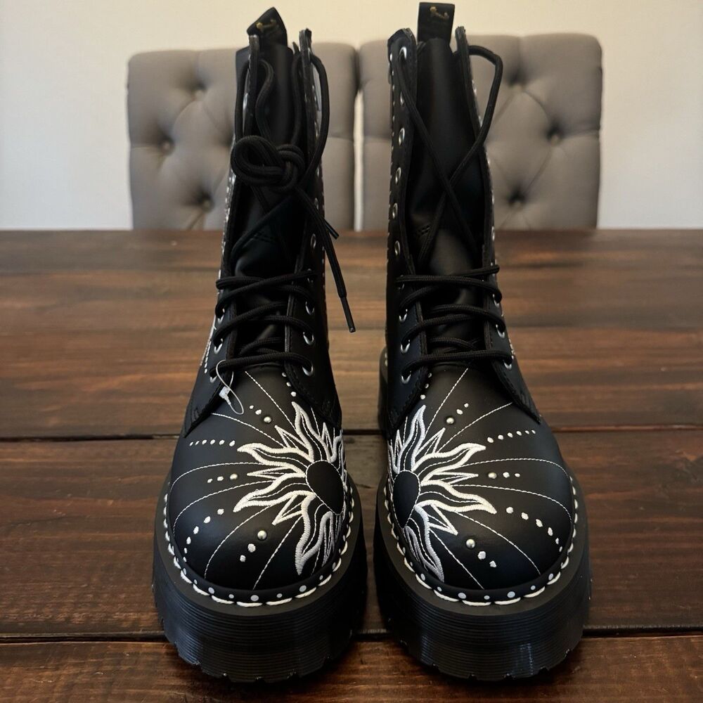 Dr Martens Jadon Hi Solar Flare Platform Boots - Picture 5 of 8